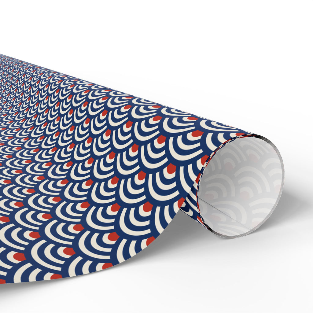 Wrapping Paper — Japanese Wave Pattern Gift Wrap