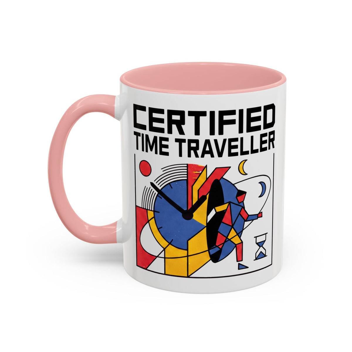 Certified Time Traveller Mug – Geometric