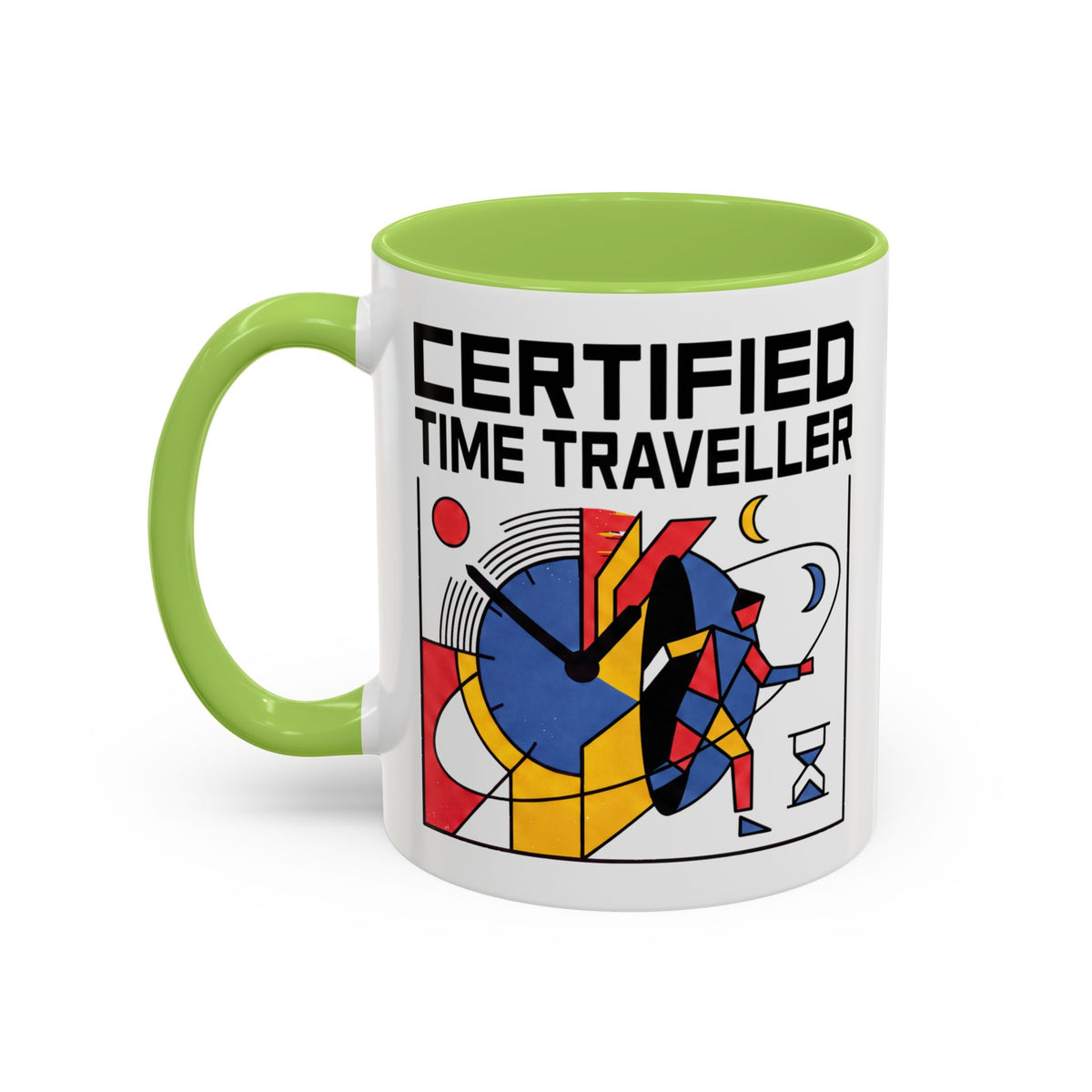 Certified Time Traveller Mug – Geometric
