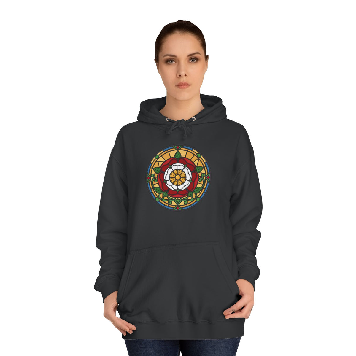 Stained Glass Tudor Rose Hoodie