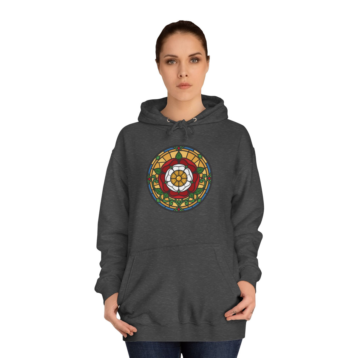 Stained Glass Tudor Rose Hoodie