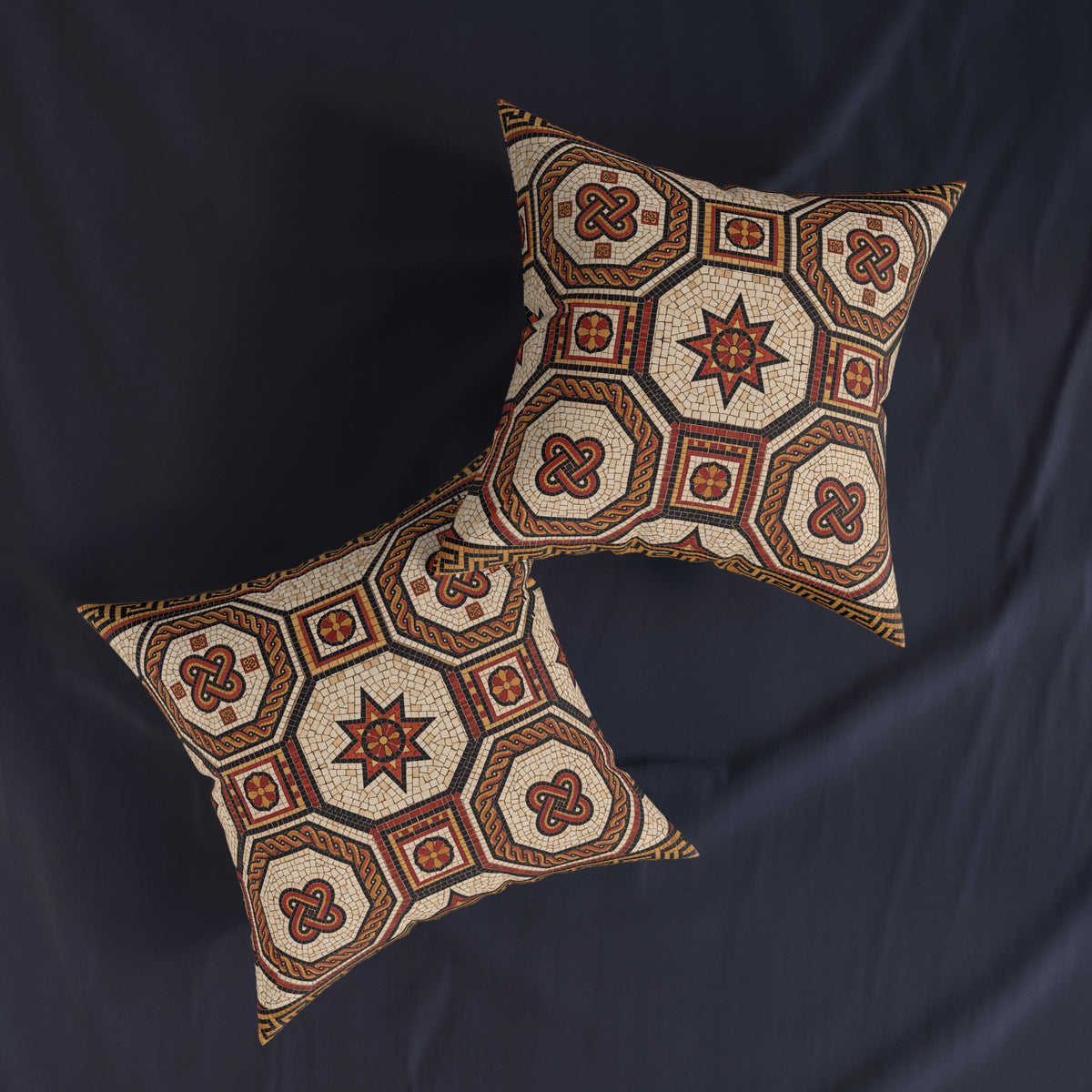 Roman Knot Mosaic Cushion