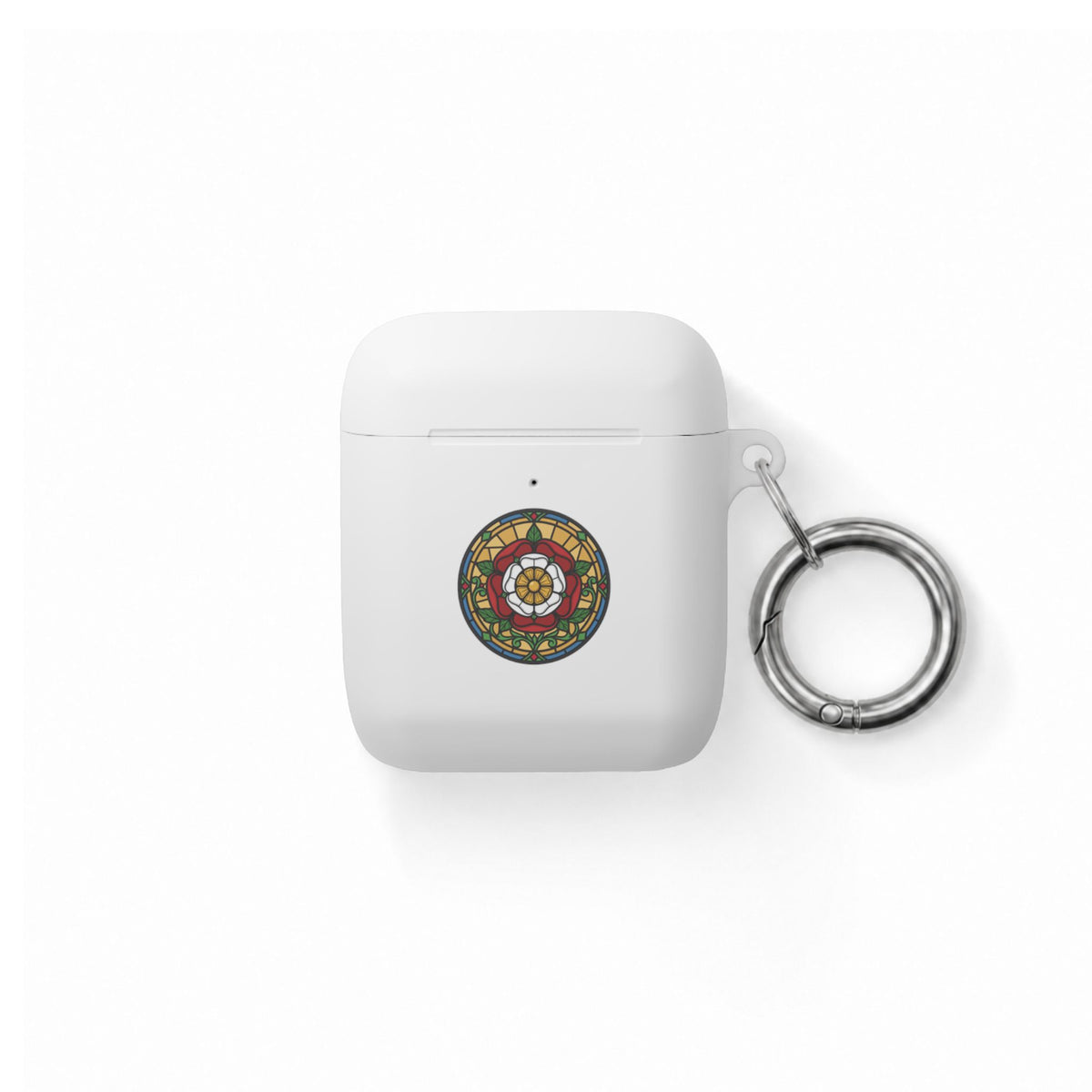 Stained Glass Rose Mandala AirPods Case