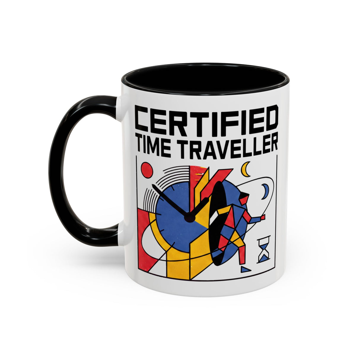Certified Time Traveller Mug – Geometric