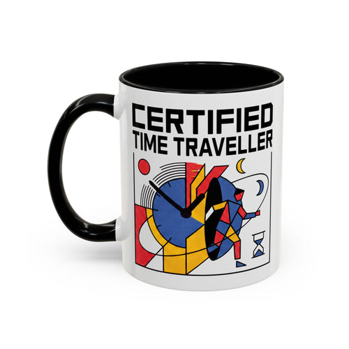 Certified Time Traveller Mug – Geometric