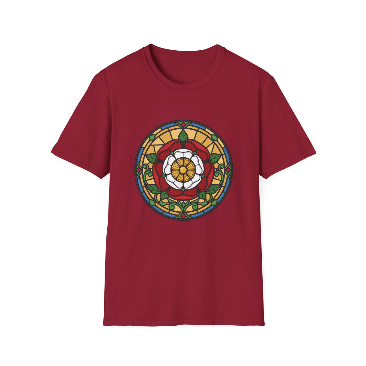 Stained Glass Rose Window T-Shirt