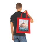 Viking Longship Cotton Tote Bag