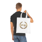 SPQR Laurel Wreath Cotton Tote Bag