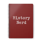 History Nerd A5 Wirobound Notebook