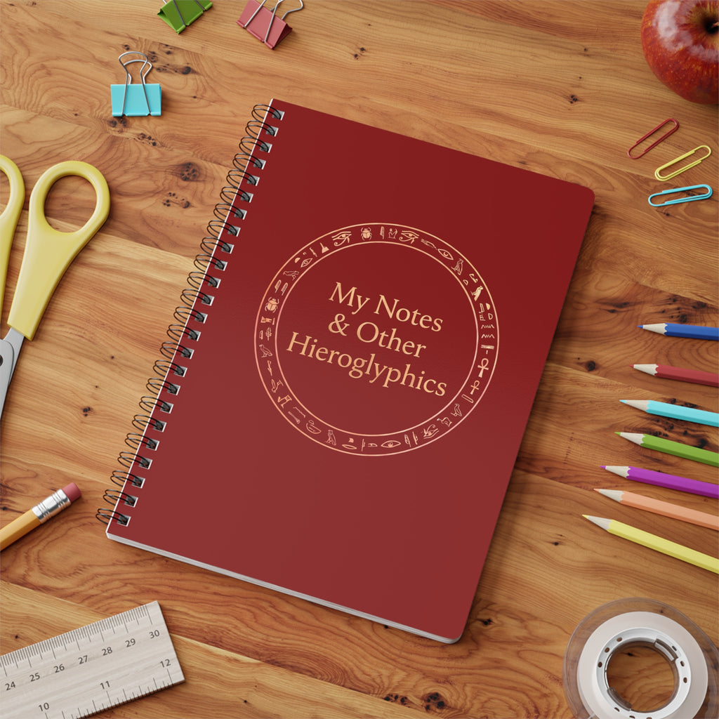 My Notes & Other Hieroglyphics A5 Wirobound Notebook