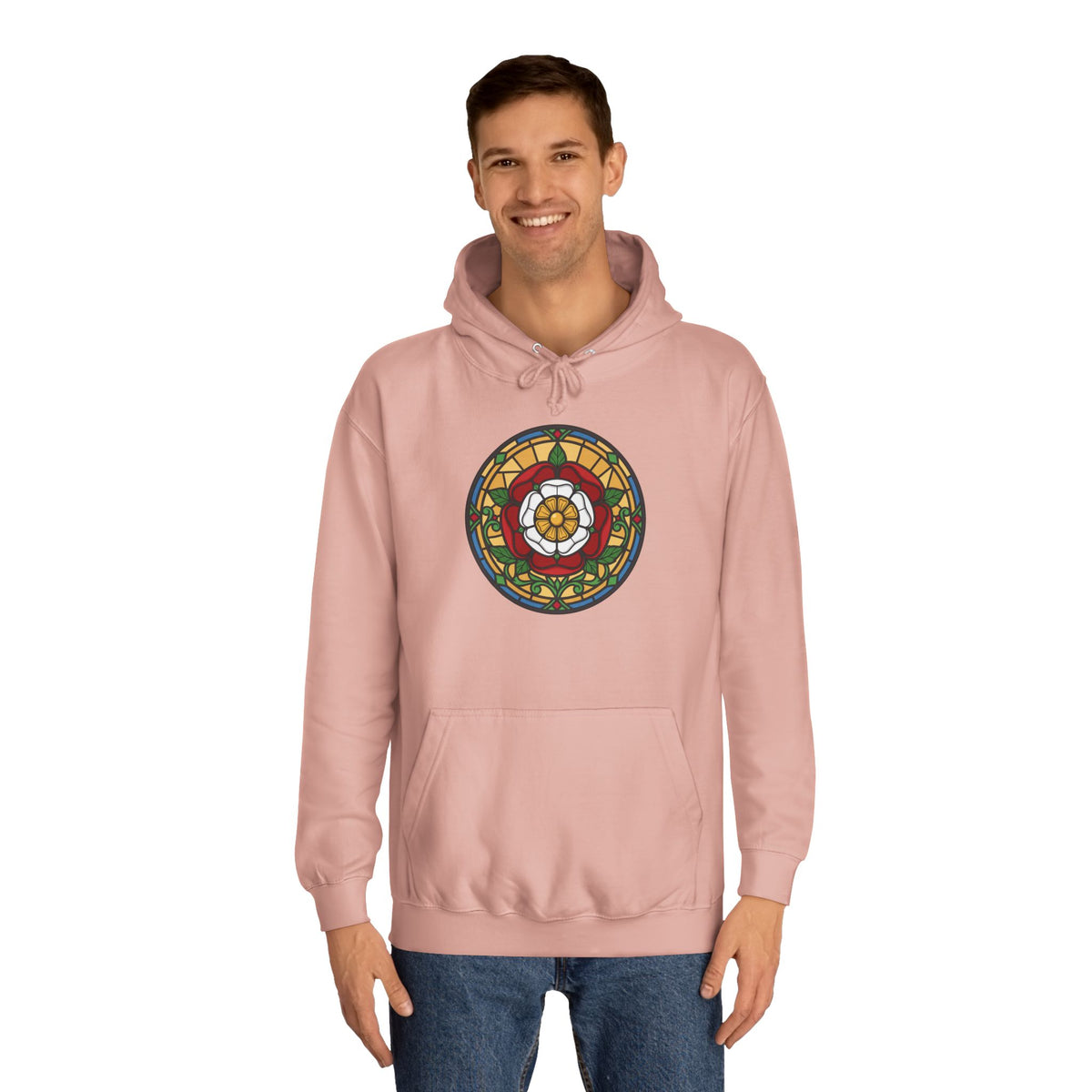Stained Glass Tudor Rose Hoodie