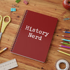 History Nerd A5 Wirobound Notebook