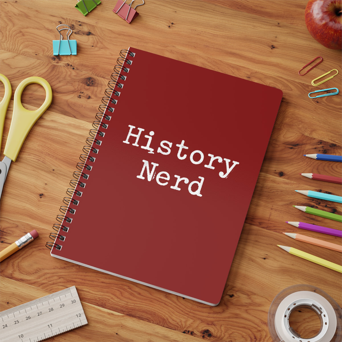 History Nerd A5 Wirobound Notebook
