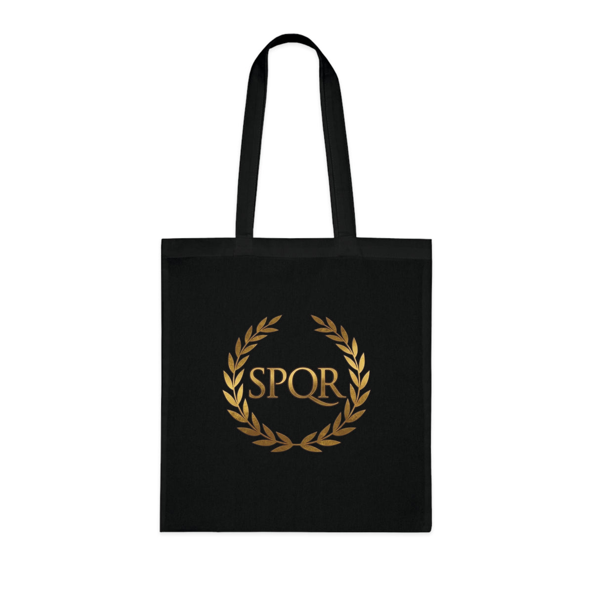 SPQR Laurel Wreath Cotton Tote Bag