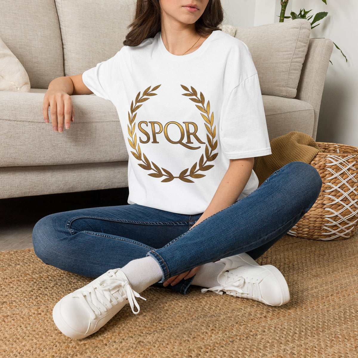 SPQR Laurel Wreath T-Shirt