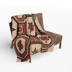 Roman Knot Mosaic Fleece Throw