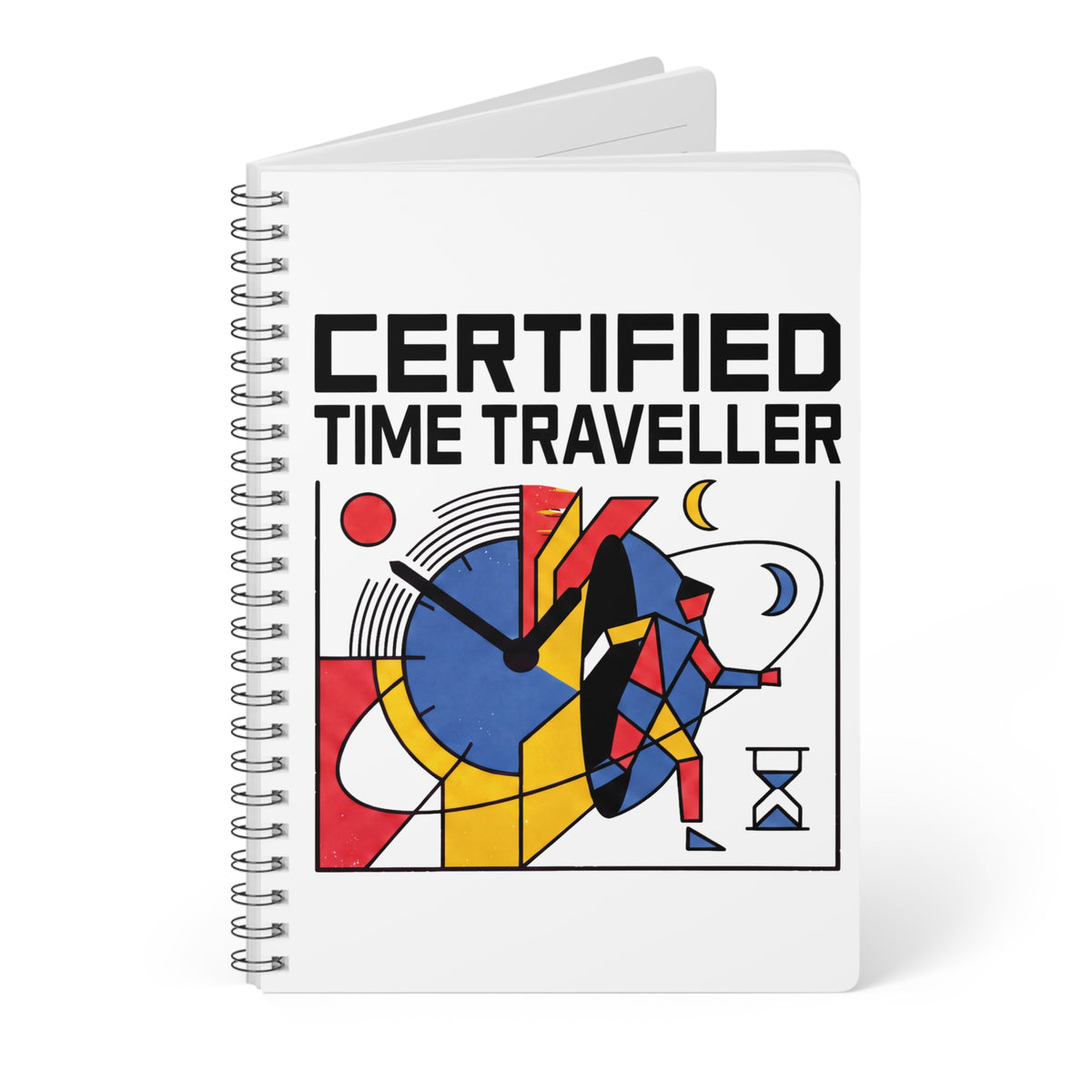Certified Time Traveller A5 Wirobound Notebook