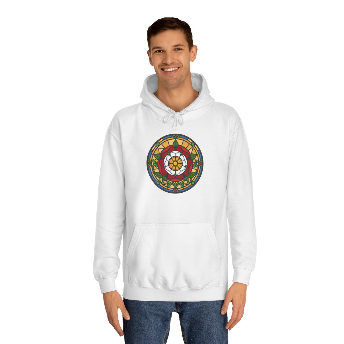 Stained Glass Tudor Rose Hoodie