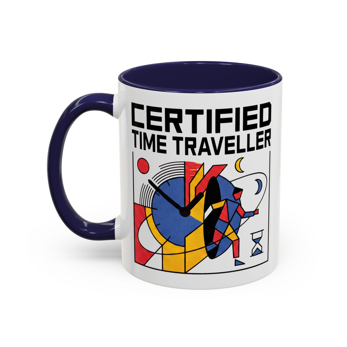 Certified Time Traveller Mug – Geometric