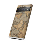 Vintage World Map Tough Phone Case — Antique Explorer iPhone Cover