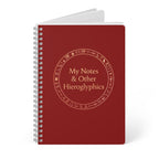 My Notes & Other Hieroglyphics A5 Wirobound Notebook
