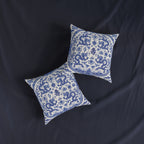 Blue & White Chinese Dragon Cushion