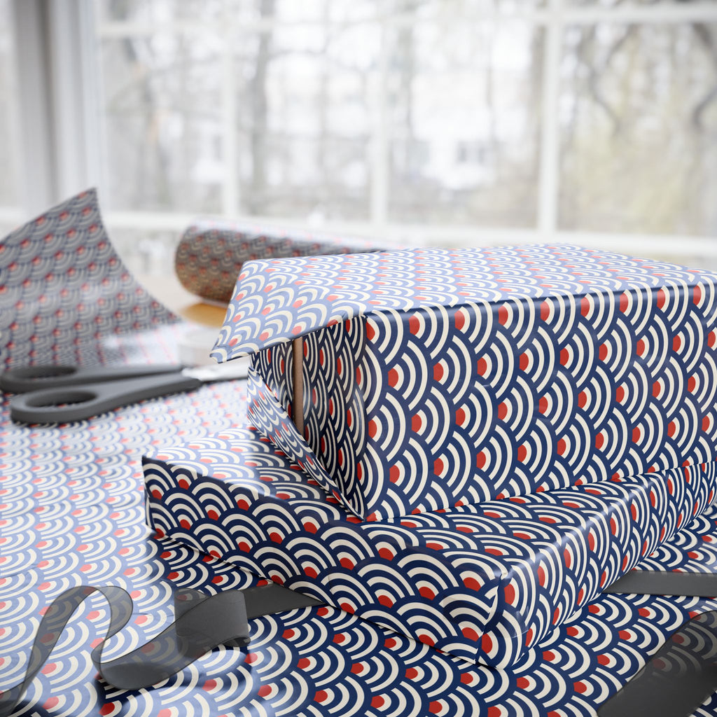 Wrapping Paper — Japanese Wave Pattern Gift Wrap