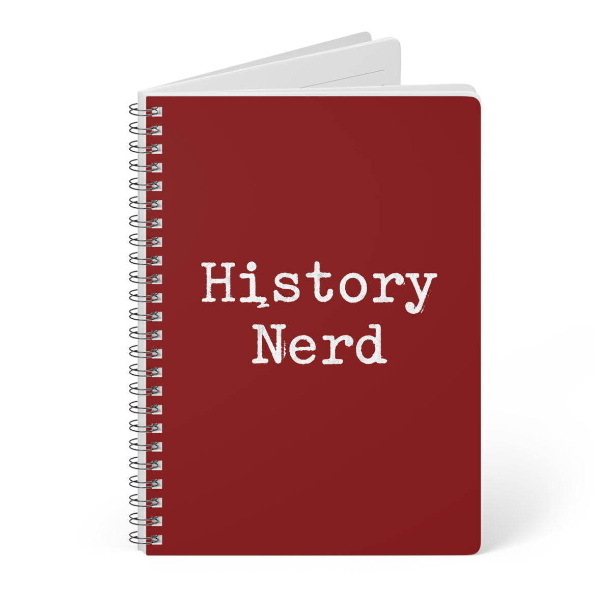 History Nerd A5 Wirobound Notebook