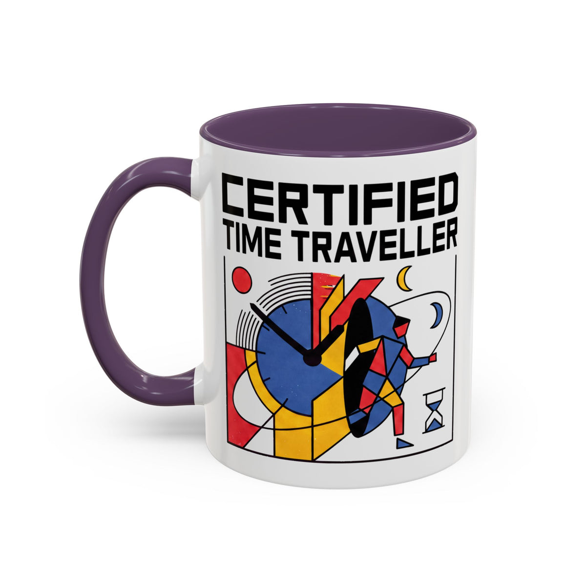 Certified Time Traveller Mug – Geometric