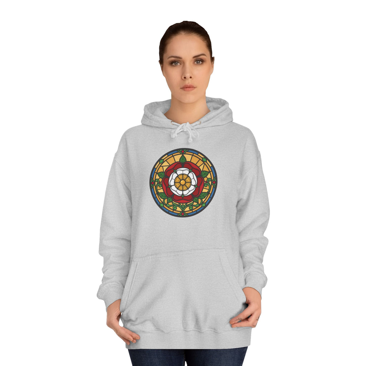 Stained Glass Tudor Rose Hoodie
