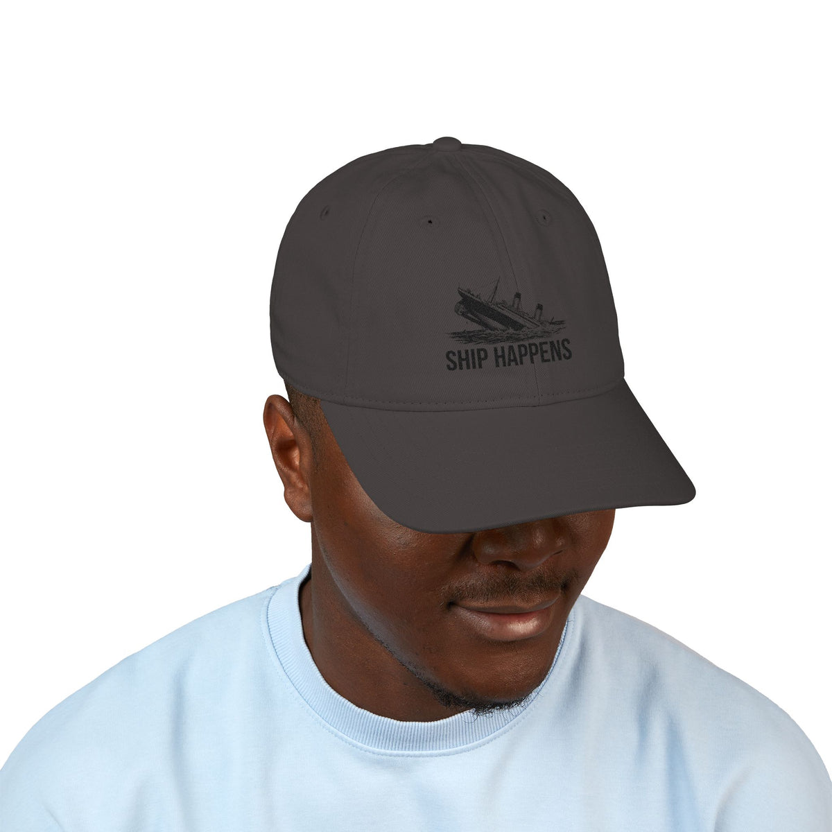 Ship Happens Embroidered Baseball Cap — Nautical Sailing Hat