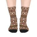 Vintage Mosaic Pattern Mid-Length Socks
