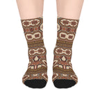 Vintage Mosaic Pattern Mid-Length Socks