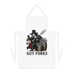 Guy Fawkes 'Guy Forks' Apron - Funny Historical BBQ & Cooking Apron