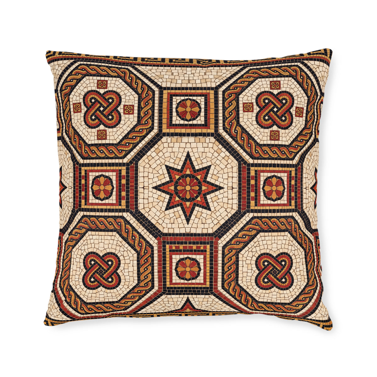 Roman Knot Mosaic Cushion