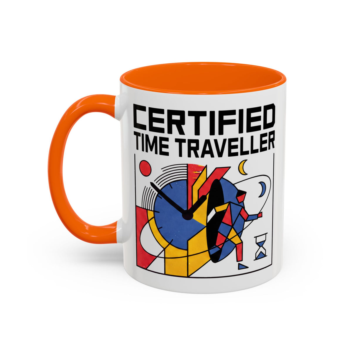 Certified Time Traveller Mug – Geometric