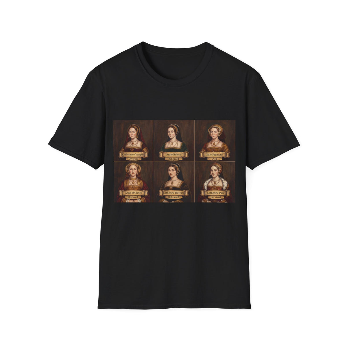 The Six Wives Portrait T-Shirt