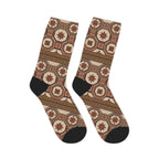 Vintage Mosaic Pattern Mid-Length Socks