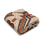 Roman Knot Mosaic Fleece Throw
