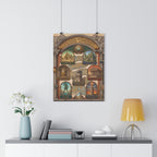 Seven Wonders of the Ancient World Vintage Travel Poster