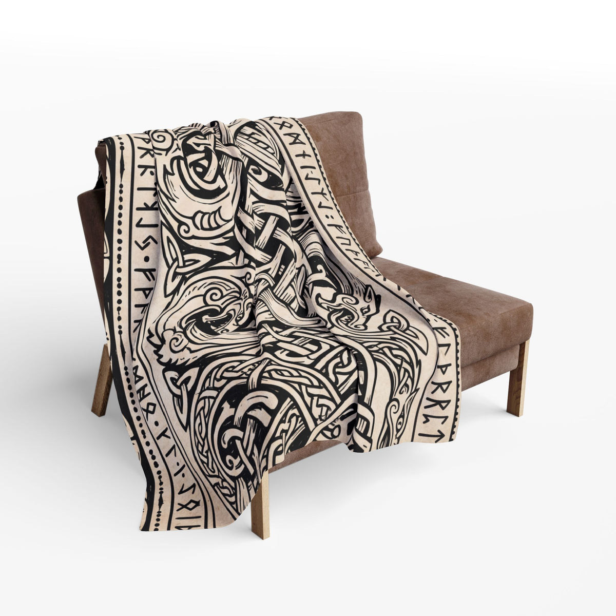 Norse Knotwork Fleece Throw