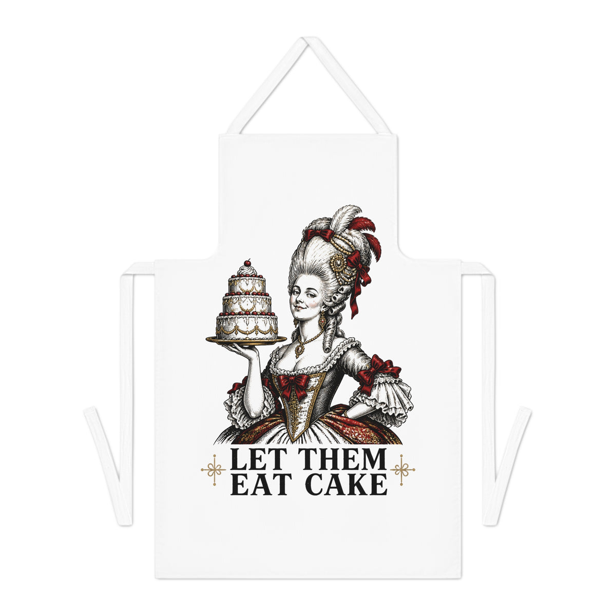 Let Them Eat Cake Apron — Vintage Marie Antoinette Baking Apron