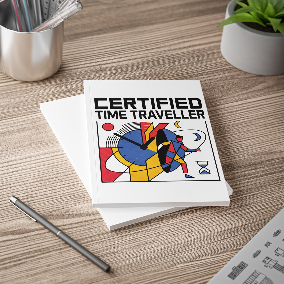 Certified Time Traveller A5 Softcover Notebook