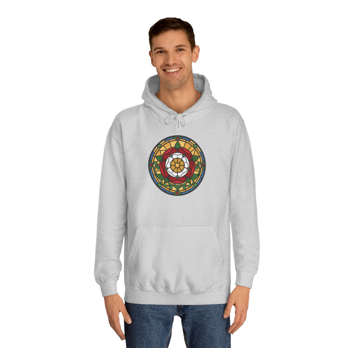Stained Glass Tudor Rose Hoodie