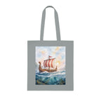 Viking Longship Cotton Tote Bag