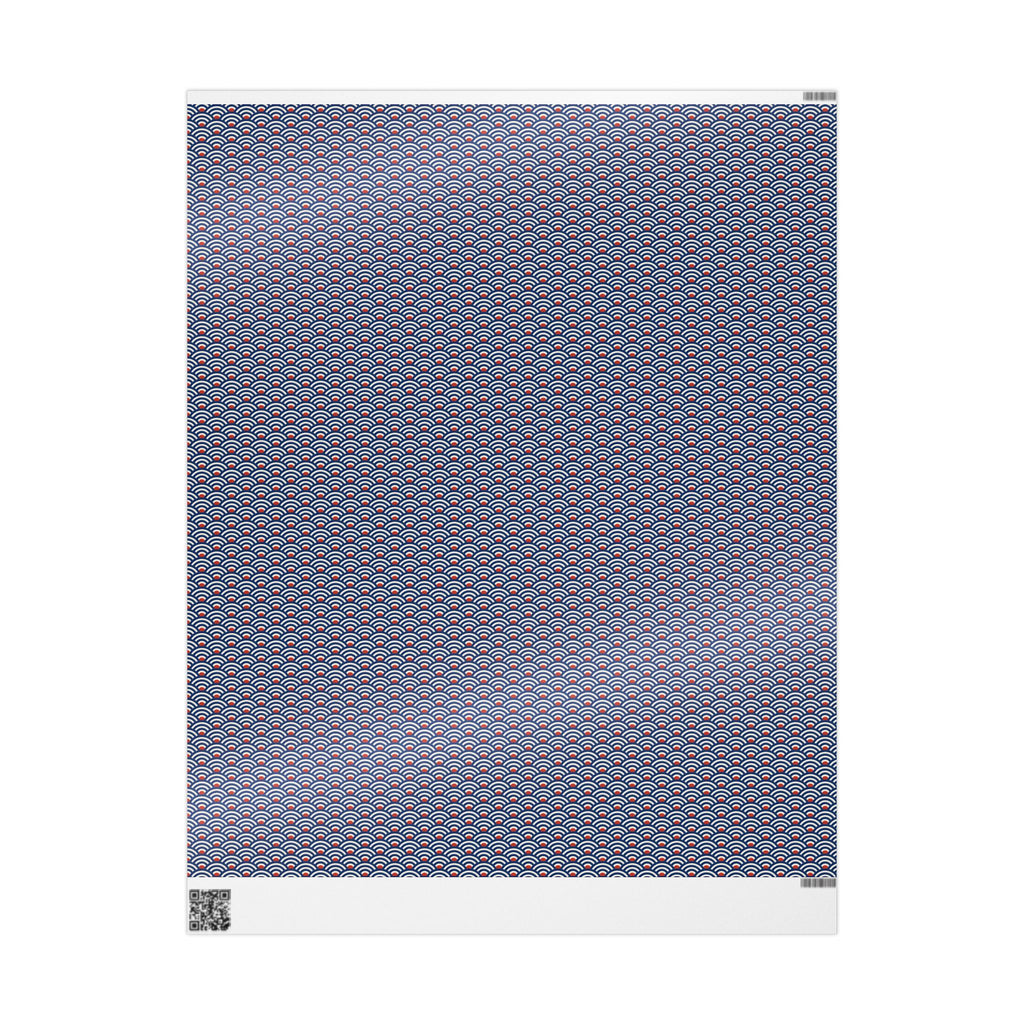 Wrapping Paper — Japanese Wave Pattern Gift Wrap