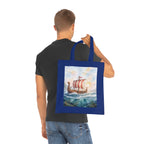 Viking Longship Cotton Tote Bag