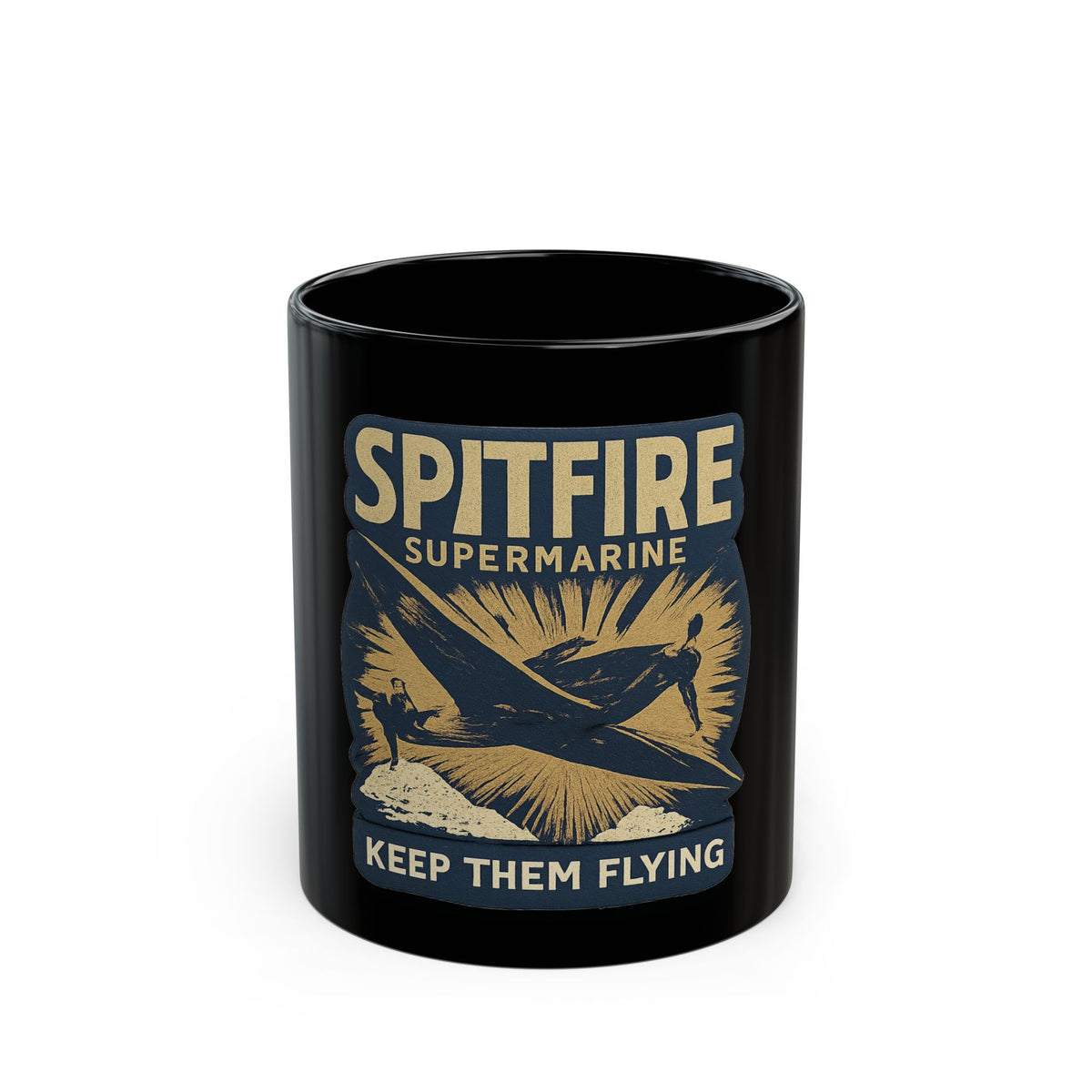 Spitfire Supermarine Keep Them Flying Aviation Mug