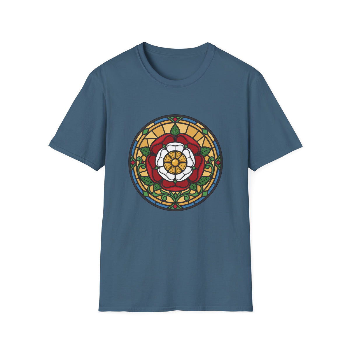 Stained Glass Rose Window T-Shirt
