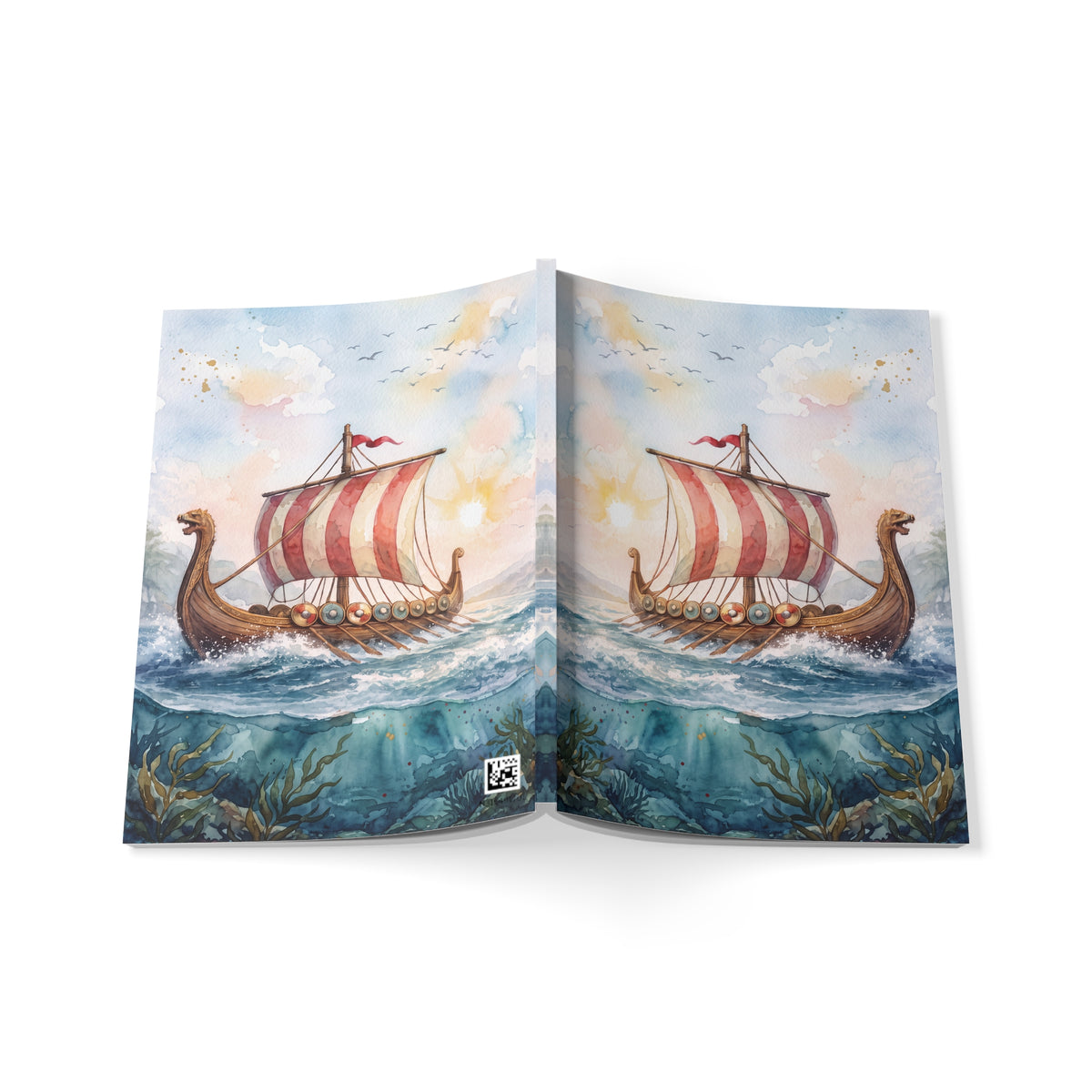 Viking Longship A5 Softcover Notebook